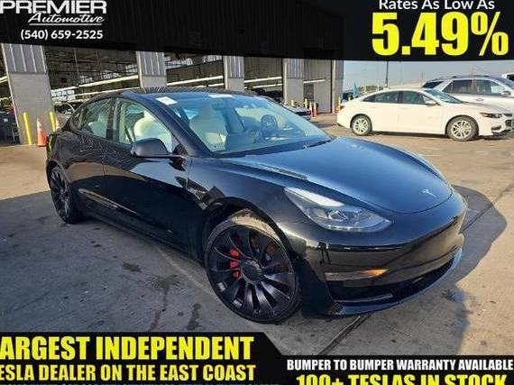 TESLA MODEL 3 2022 5YJ3E1ECXNF254217 image